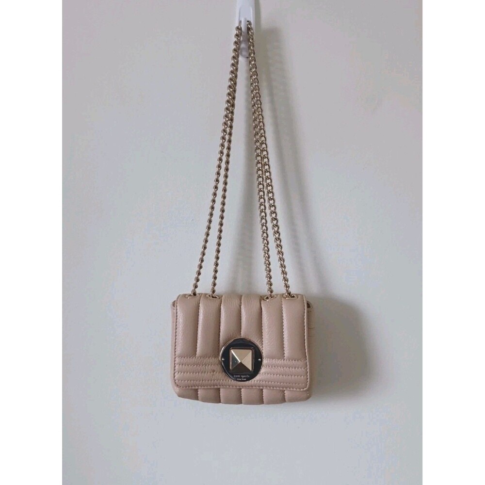 Kate Spade New York Gold Coast Lily Pink Chain Shoulder Bag Quilted Leather